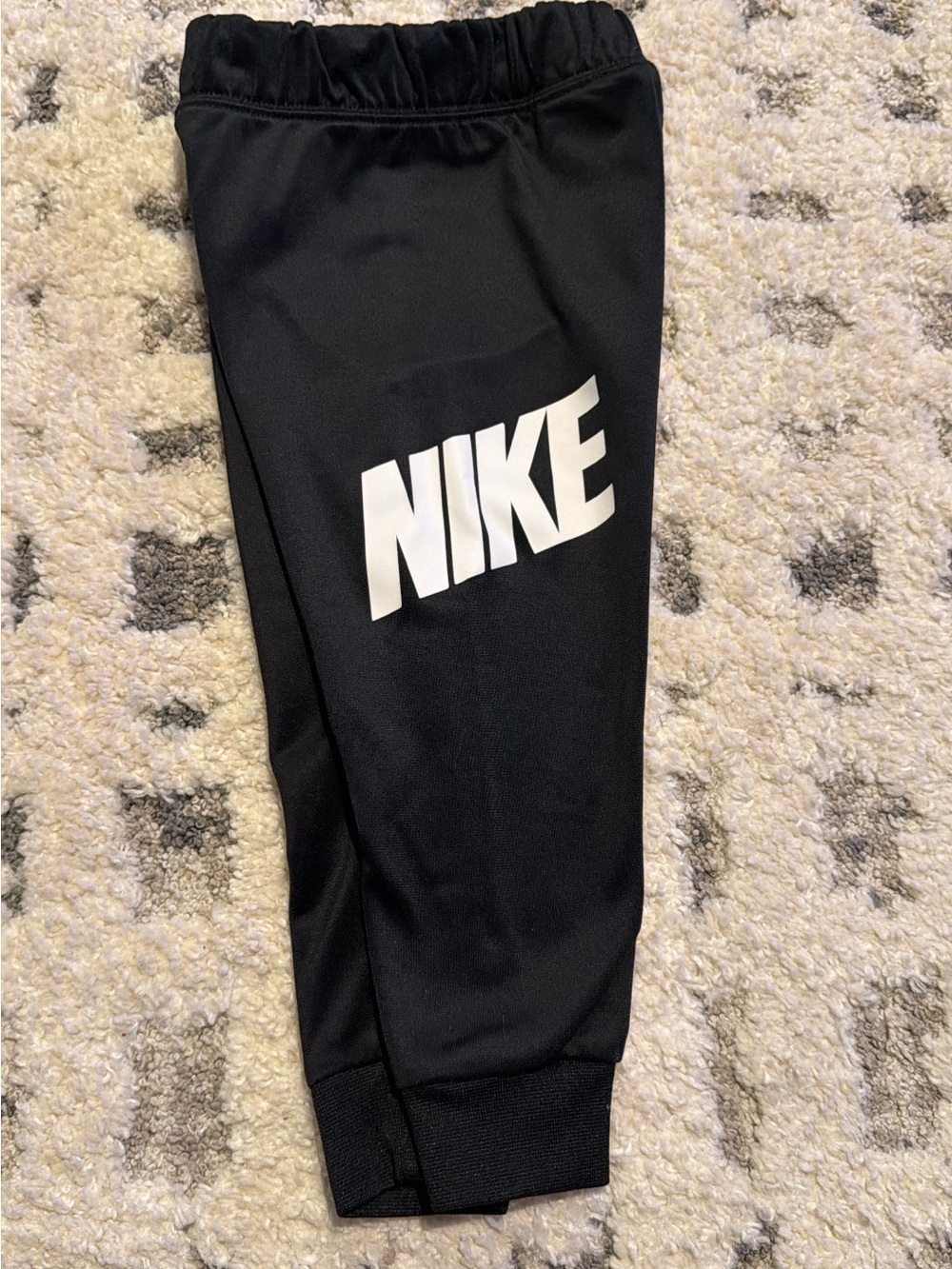 Nike Black Jogger Pants with White Logo